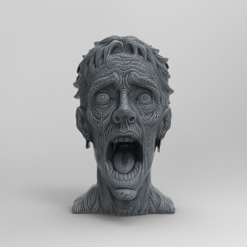 zombie decor  3D print model_2