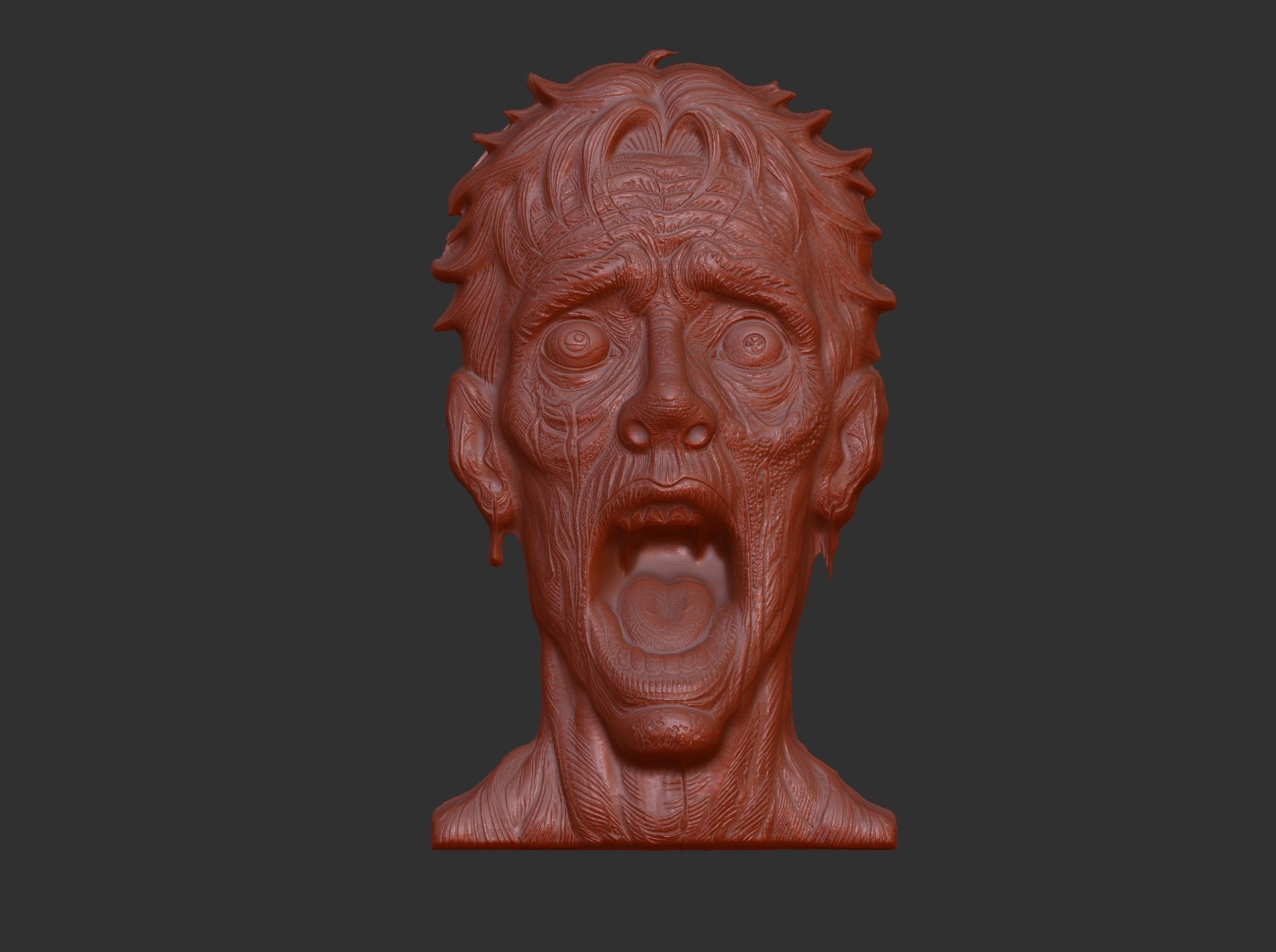 zombie decor  3D print model_6