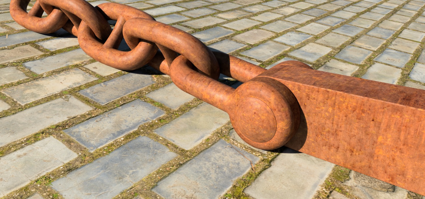 Big 9550kg Byers Anchor with Stud Link Chain 3D model_3