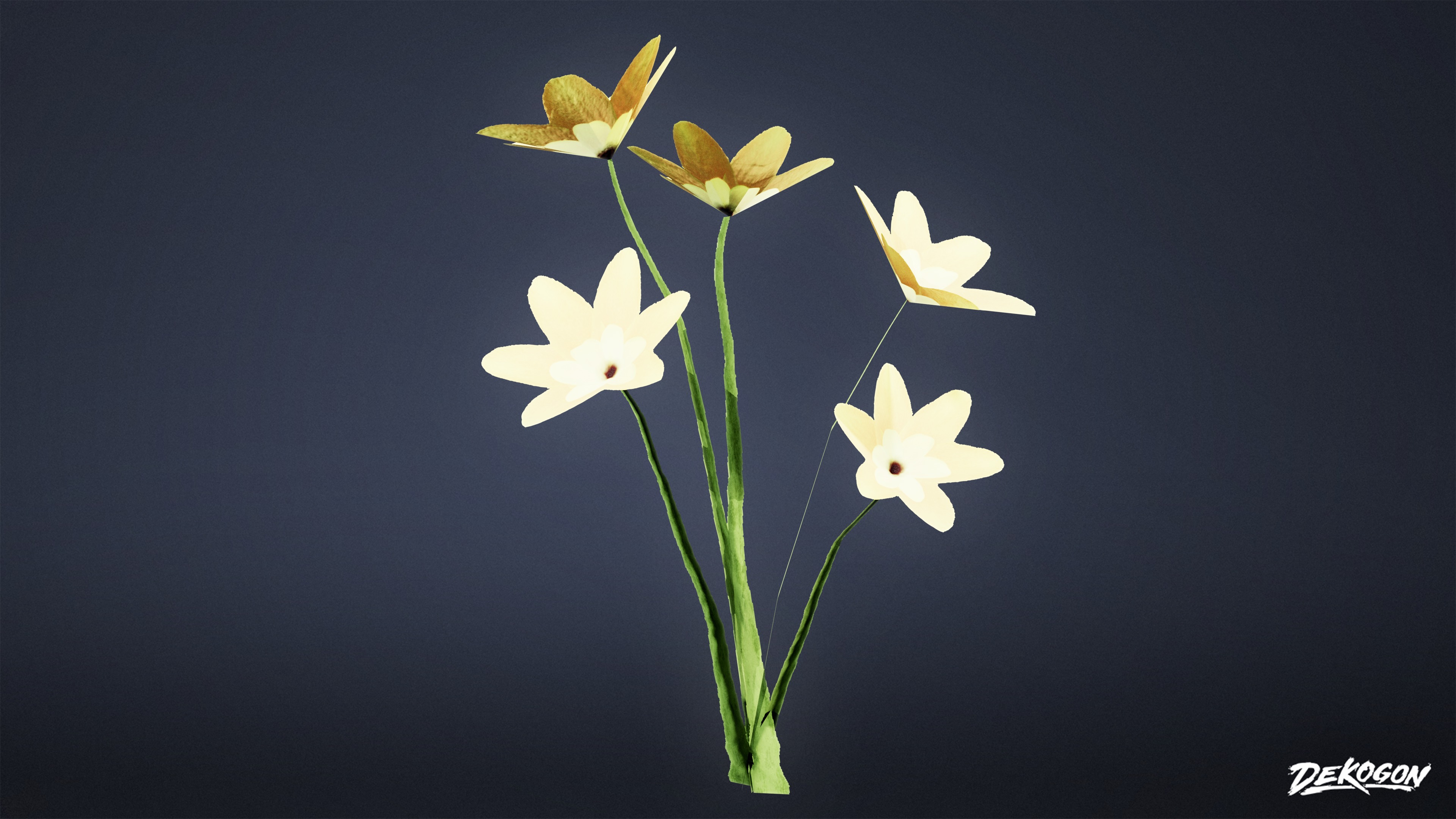 FOLIAGE - Grass Set 01 - LOW POLY AND NANITE Low-poly 3D model_3