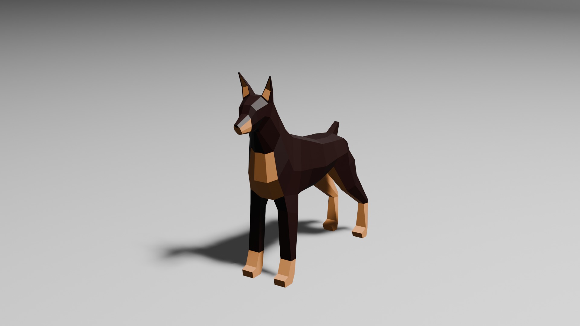 LowPoly Dogs pack Low-poly 3D model_16