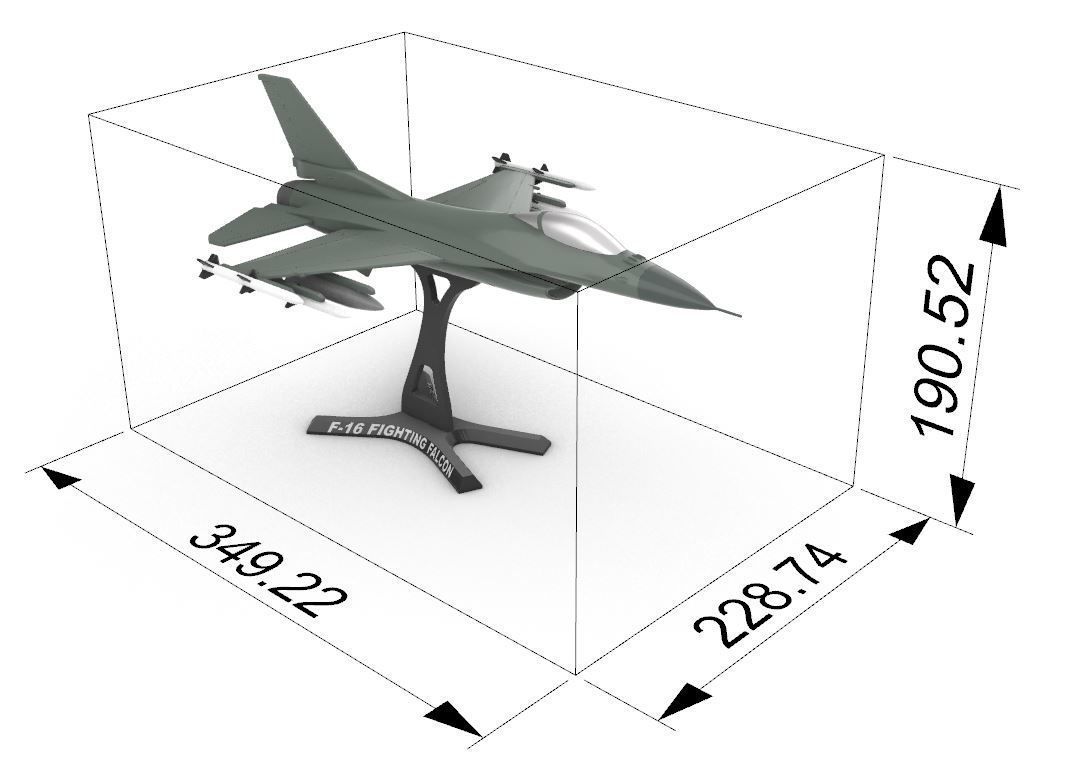 F-16 Fighting Falcon 3D print model_3