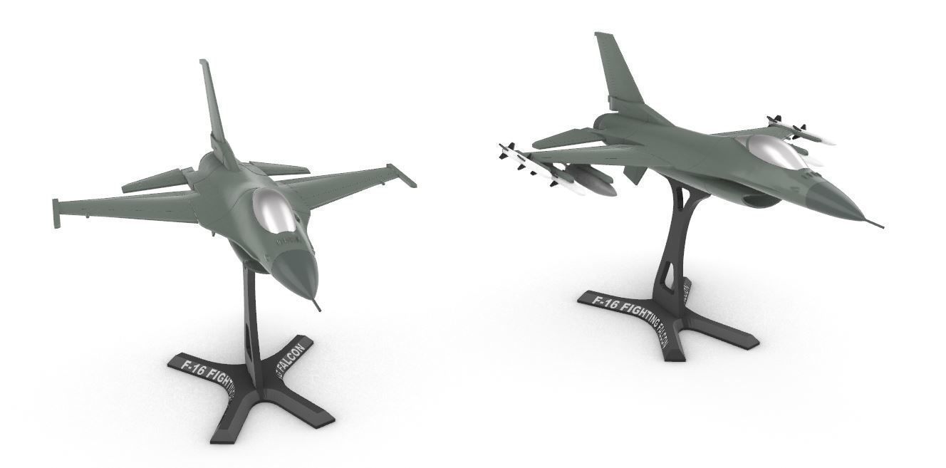 F-16 Fighting Falcon 3D print model_1