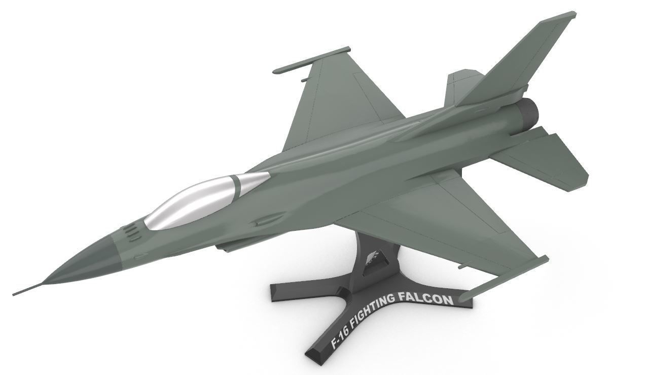 F-16 Fighting Falcon 3D print model_14