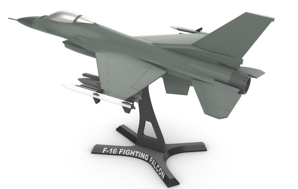 F-16 Fighting Falcon 3D print model_10