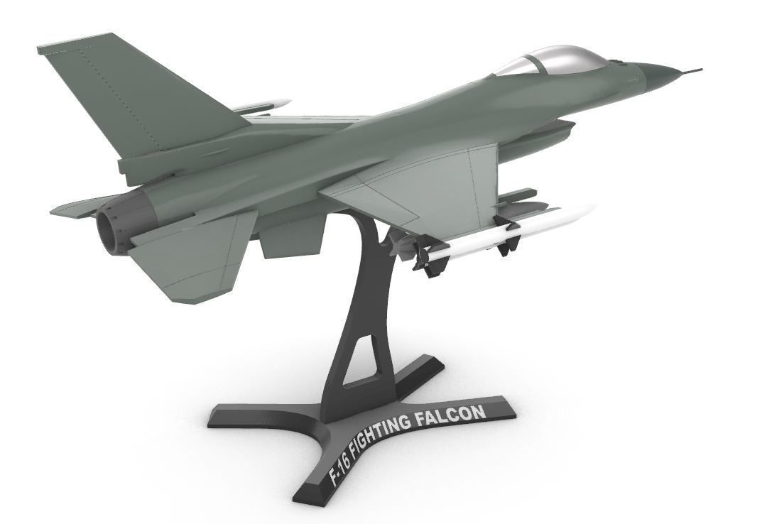 F-16 Fighting Falcon 3D print model_11