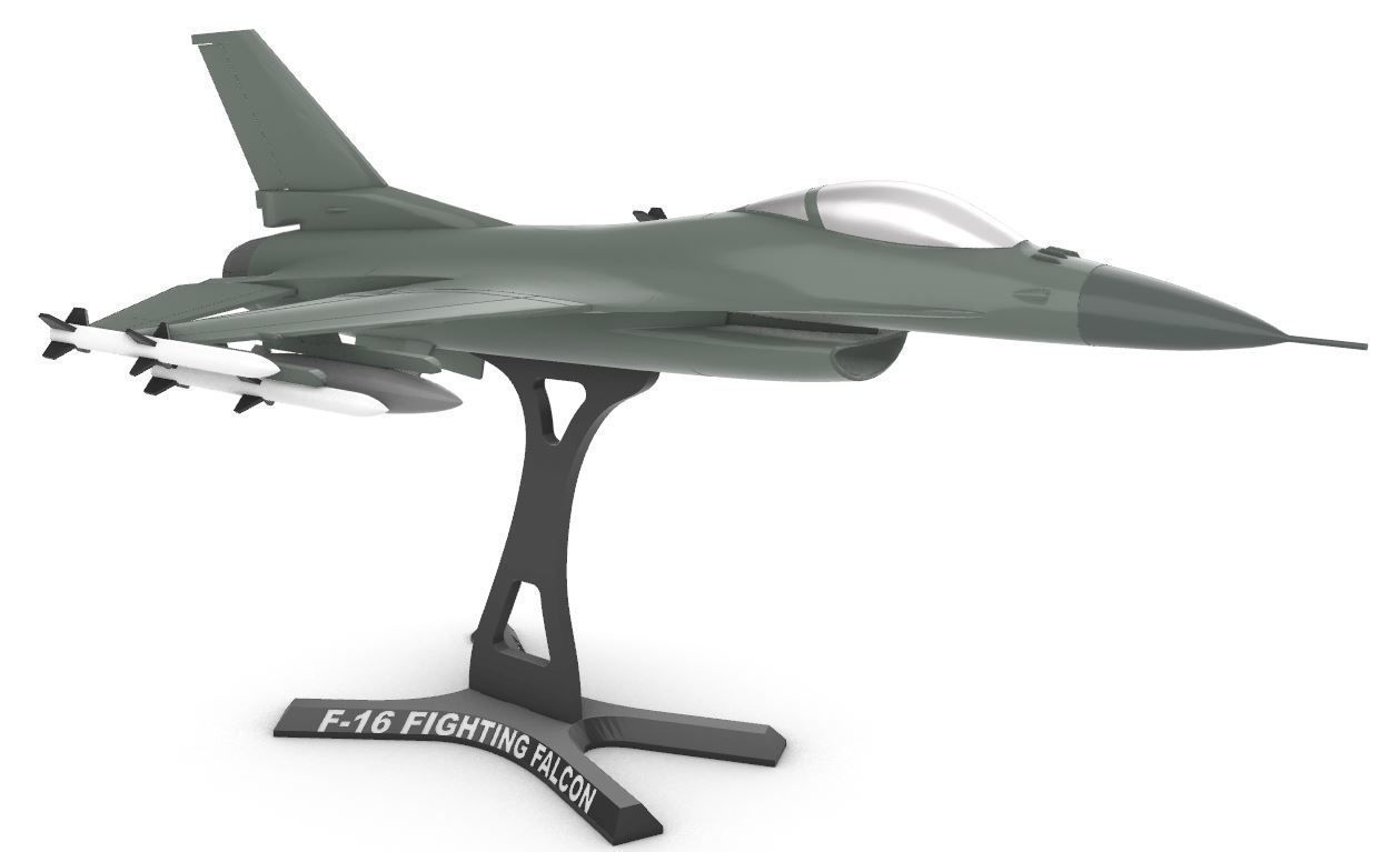 F-16 Fighting Falcon 3D print model_8