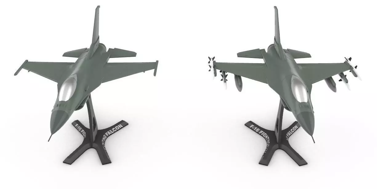 F-16 Fighting Falcon 3D print model_0