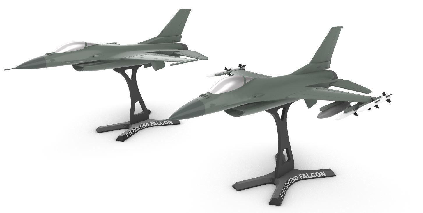 F-16 Fighting Falcon 3D print model_2