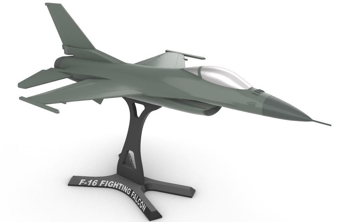 F-16 Fighting Falcon 3D print model_13