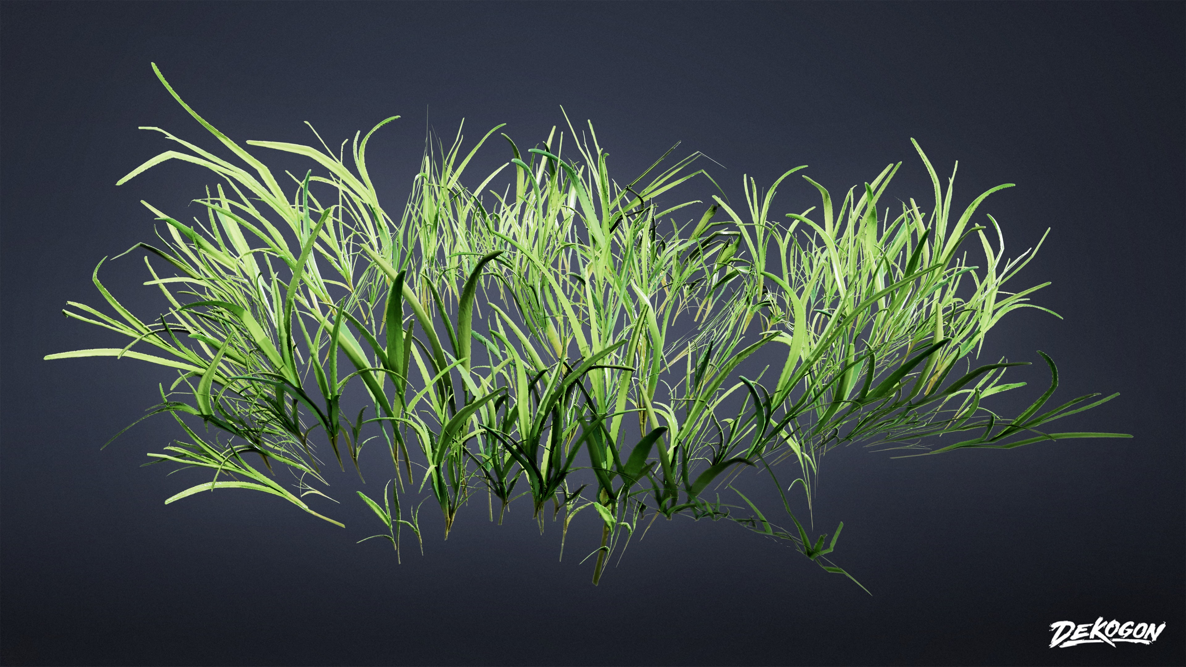 FOLIAGE - Grass Clumps 01 - LOW POLY Low-poly 3D model_5