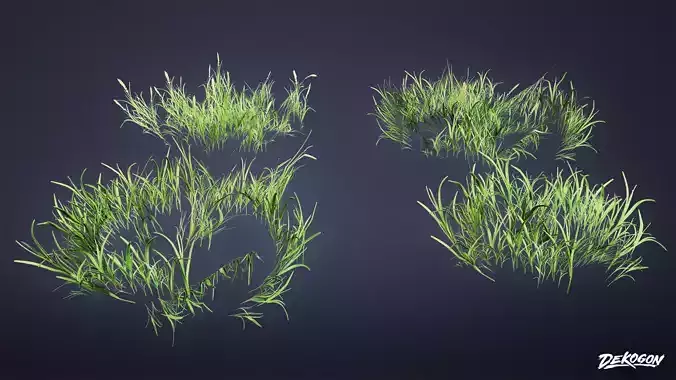 FOLIAGE - Grass Clumps 01 - LOW POLY
