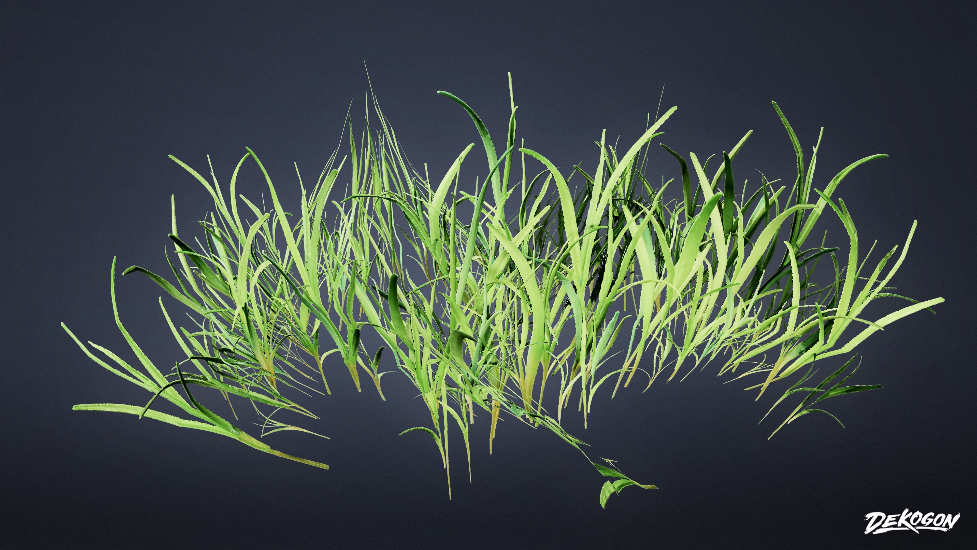 FOLIAGE - Grass Clumps 01 - LOW POLY Low-poly 3D model_3