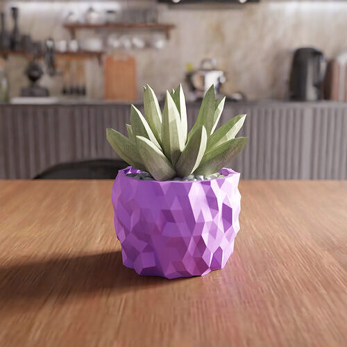 Asteroid Desk Planter - 039 3D print model