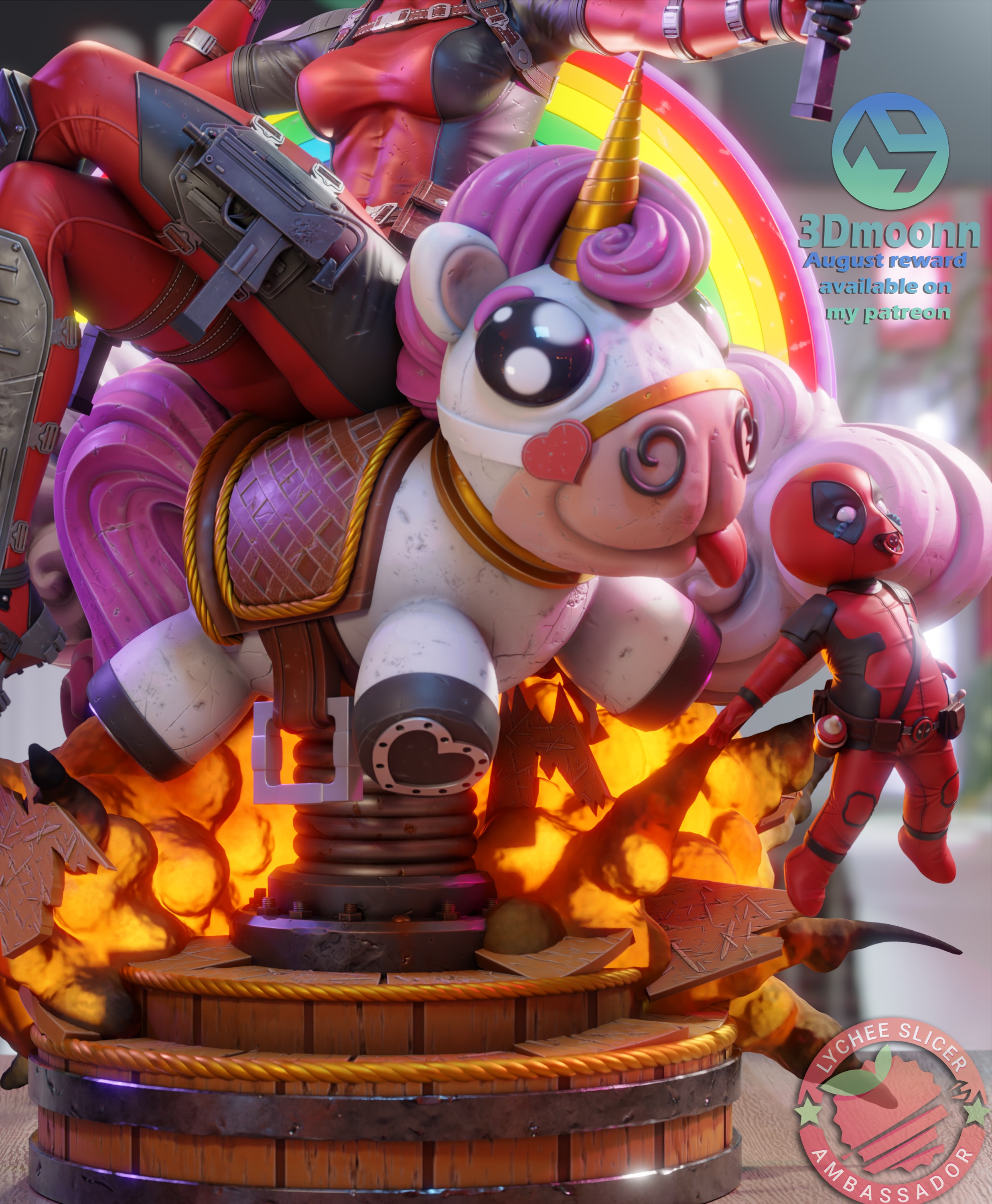 lady deadpool - Deadpool  Wolverine 3D print model_4