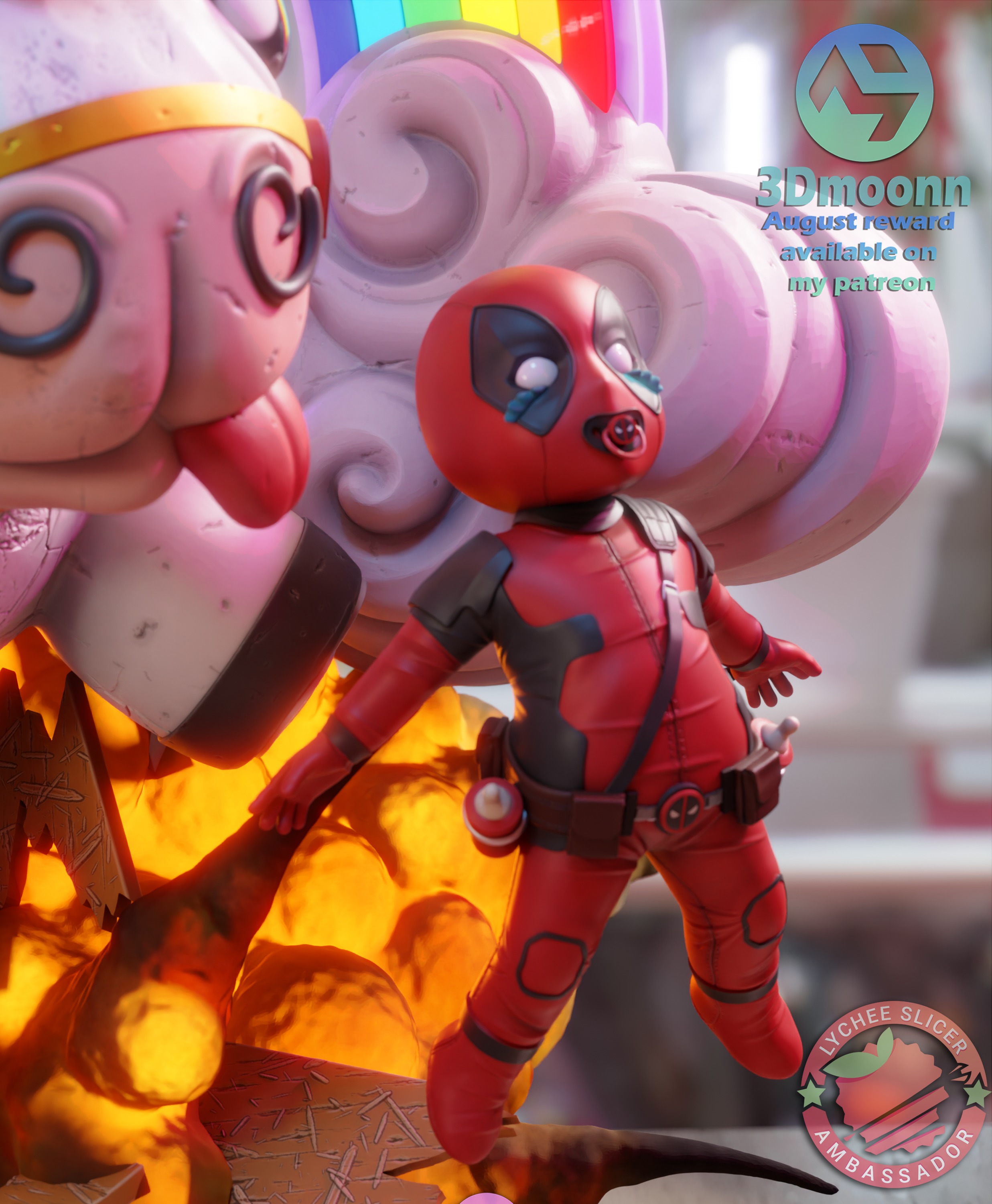 lady deadpool - Deadpool  Wolverine 3D print model_8