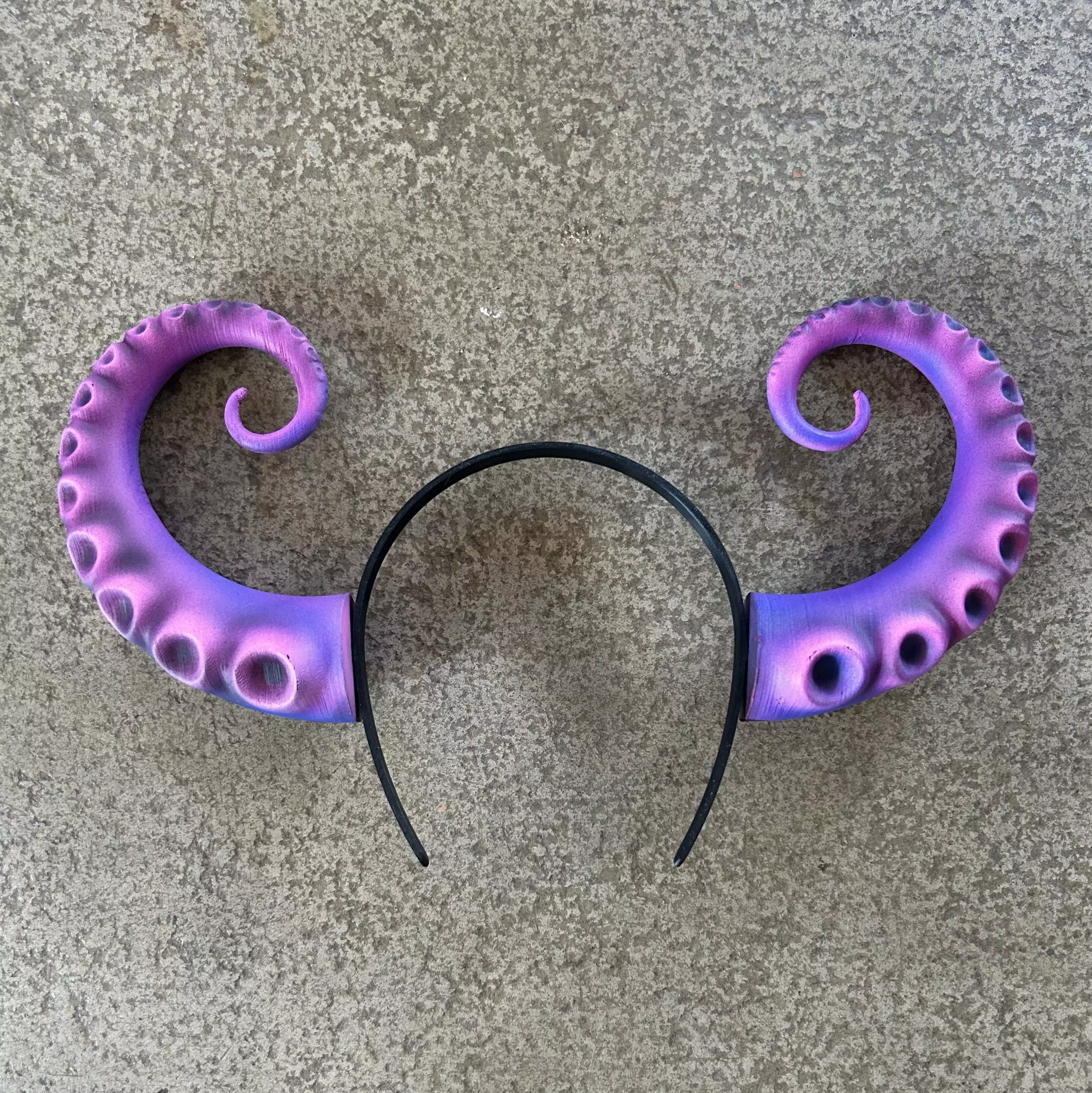Tentacle Octopus Headband 3D print model_0