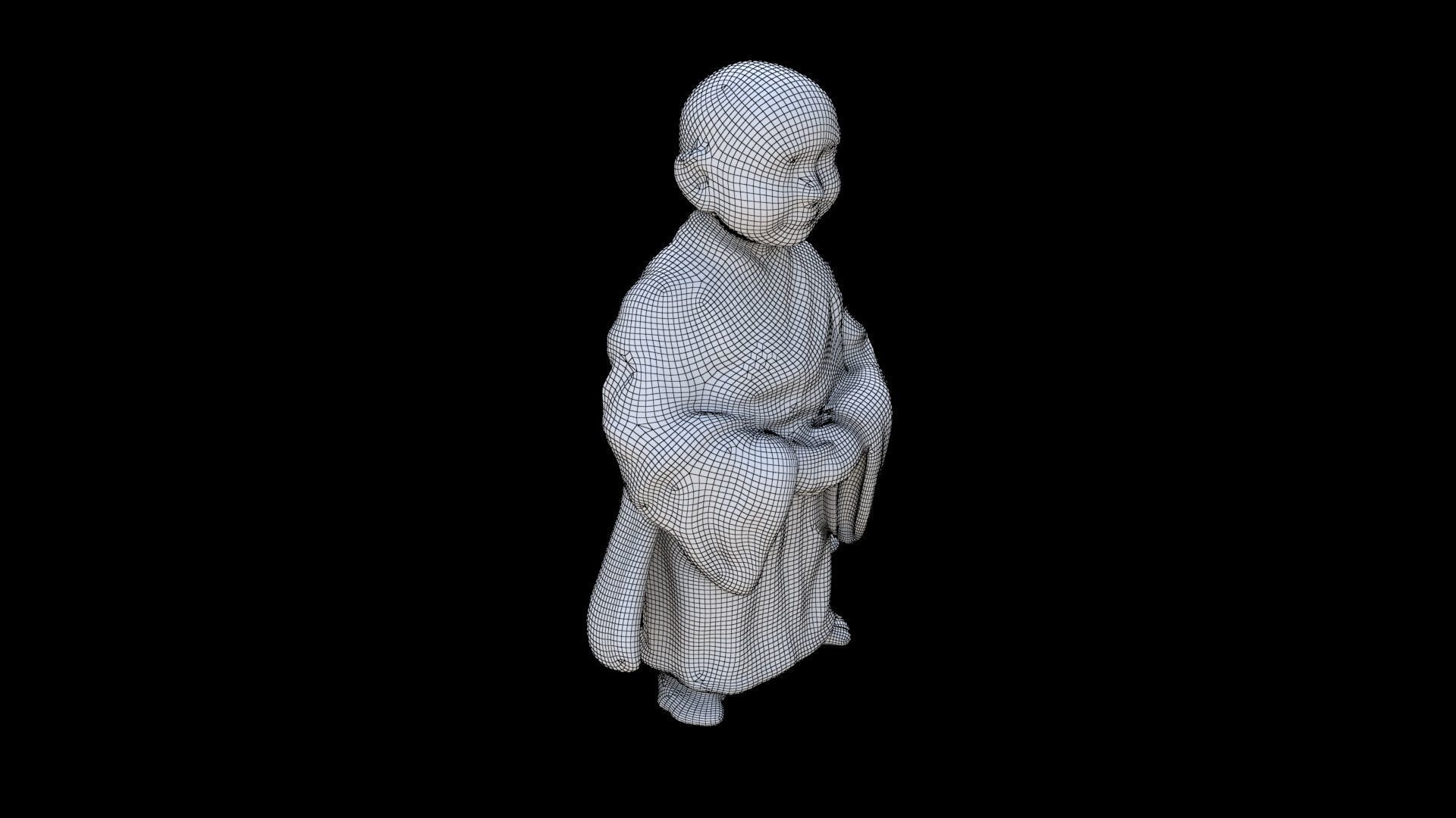 Monk 2 3D model_5