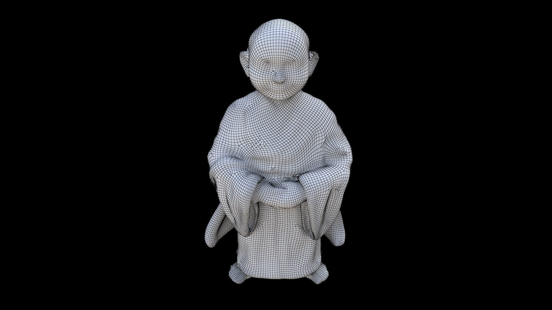 Monk 2 3D model_6