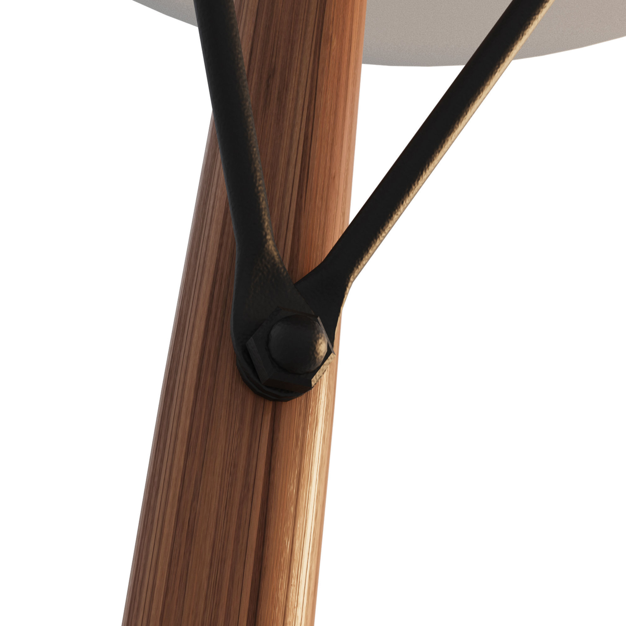 Round dining table 3D model_7