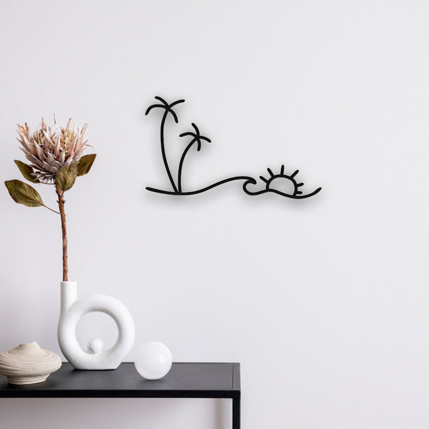 Beach View Wall Art 3D print model_0