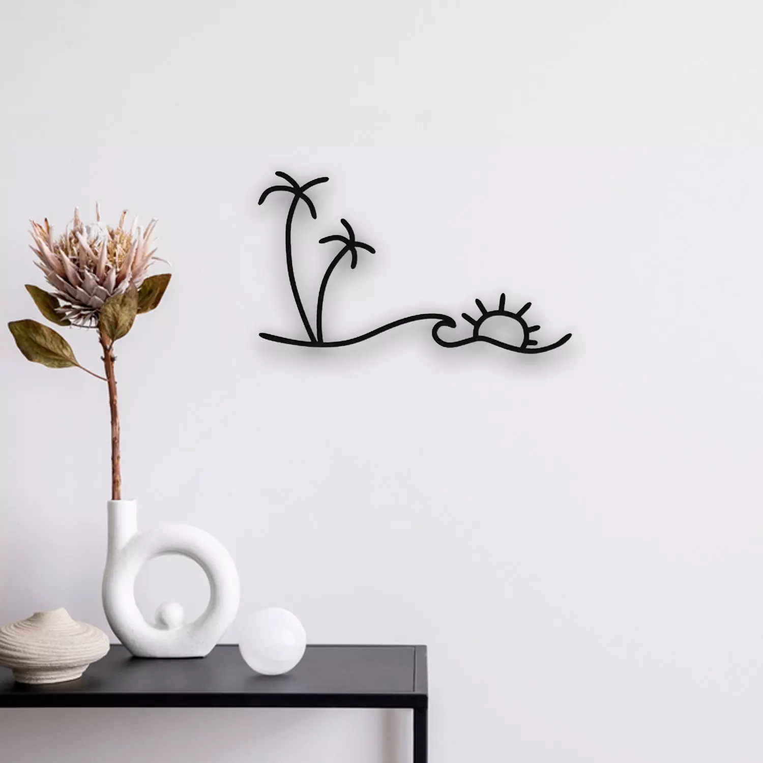 Beach View Wall Art 3D print model_0