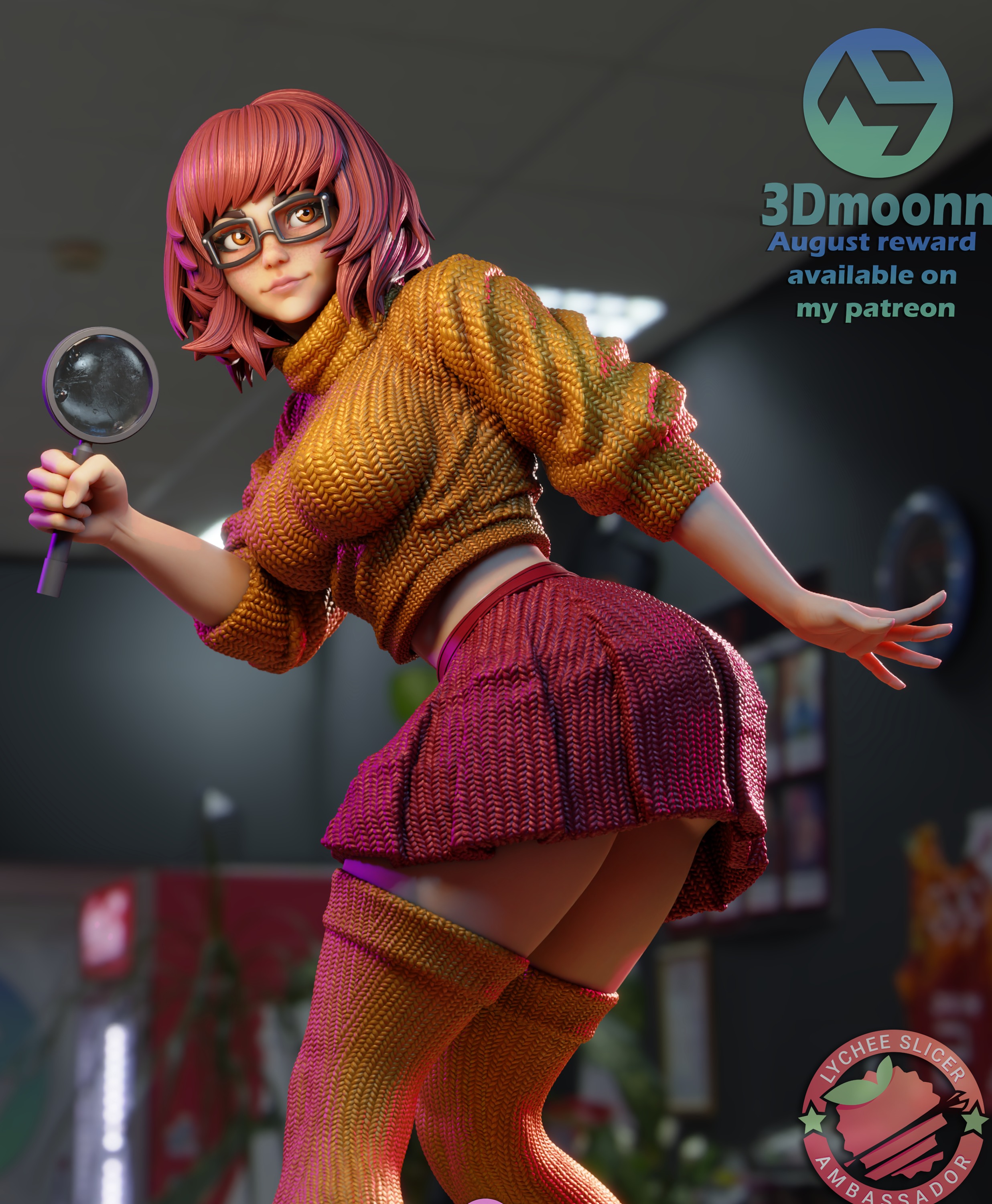 velma - scooby doo 3D print model_3
