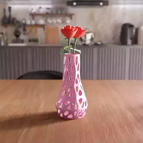 Unique Wireframe Vase - 036