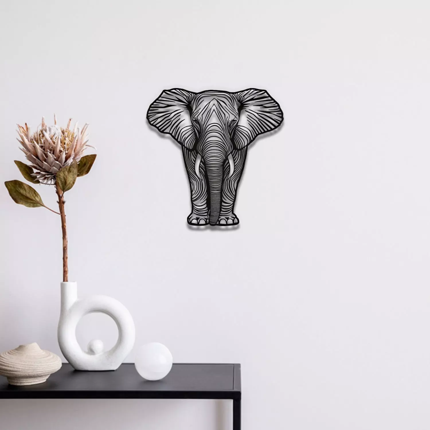 Elephant Wall Art 3D print model