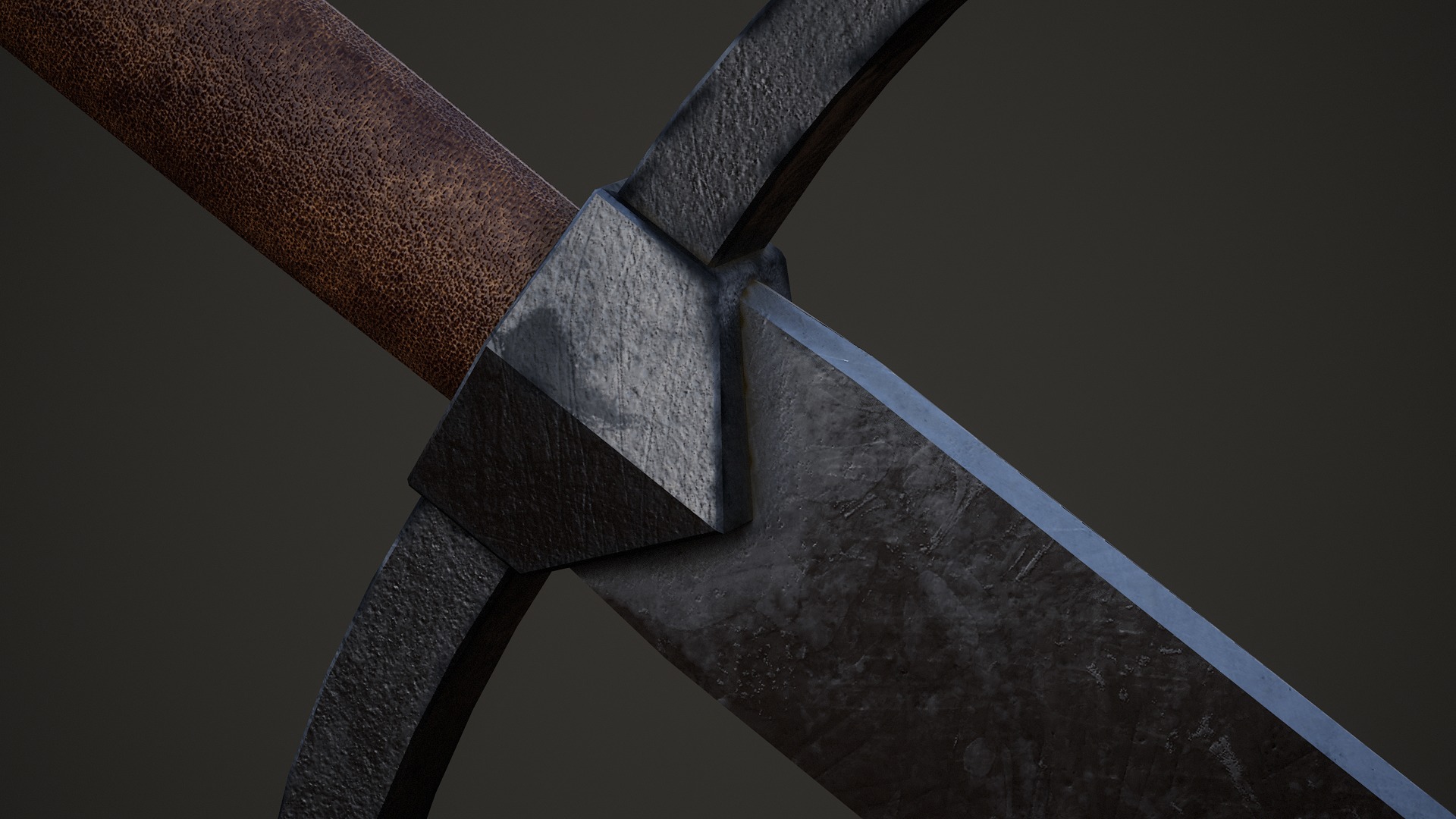 Simple LP Sword GameReady Asset 4k PBR Textures Low-poly 3D model_3