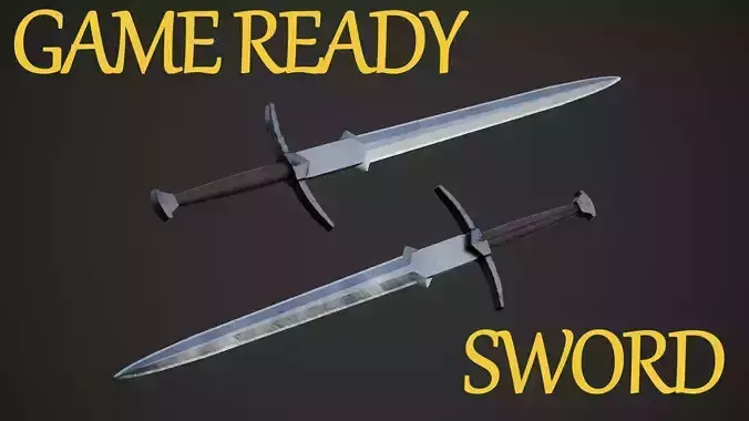 Simple LP Sword GameReady Asset 4k PBR Textures