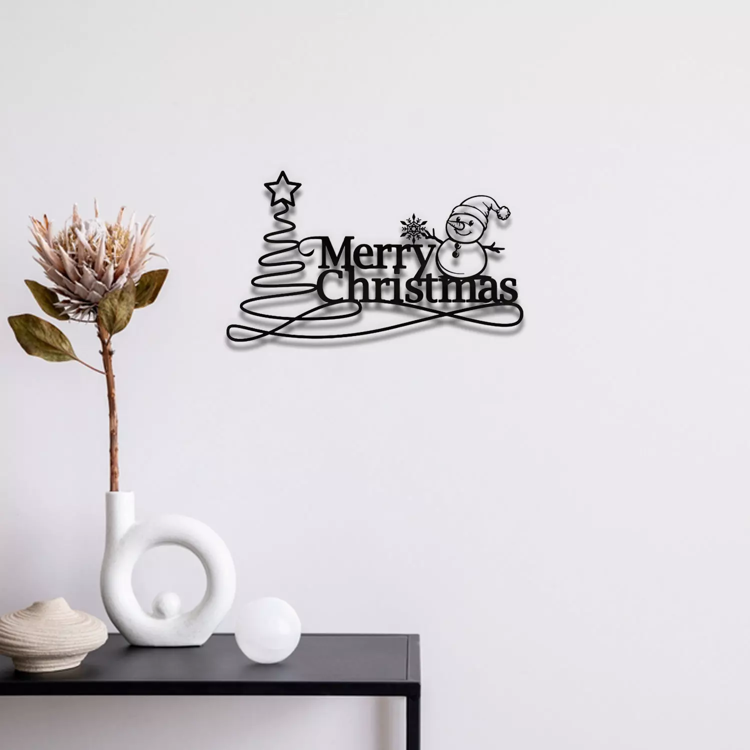 Merry Christmas Wall Art 3D print model