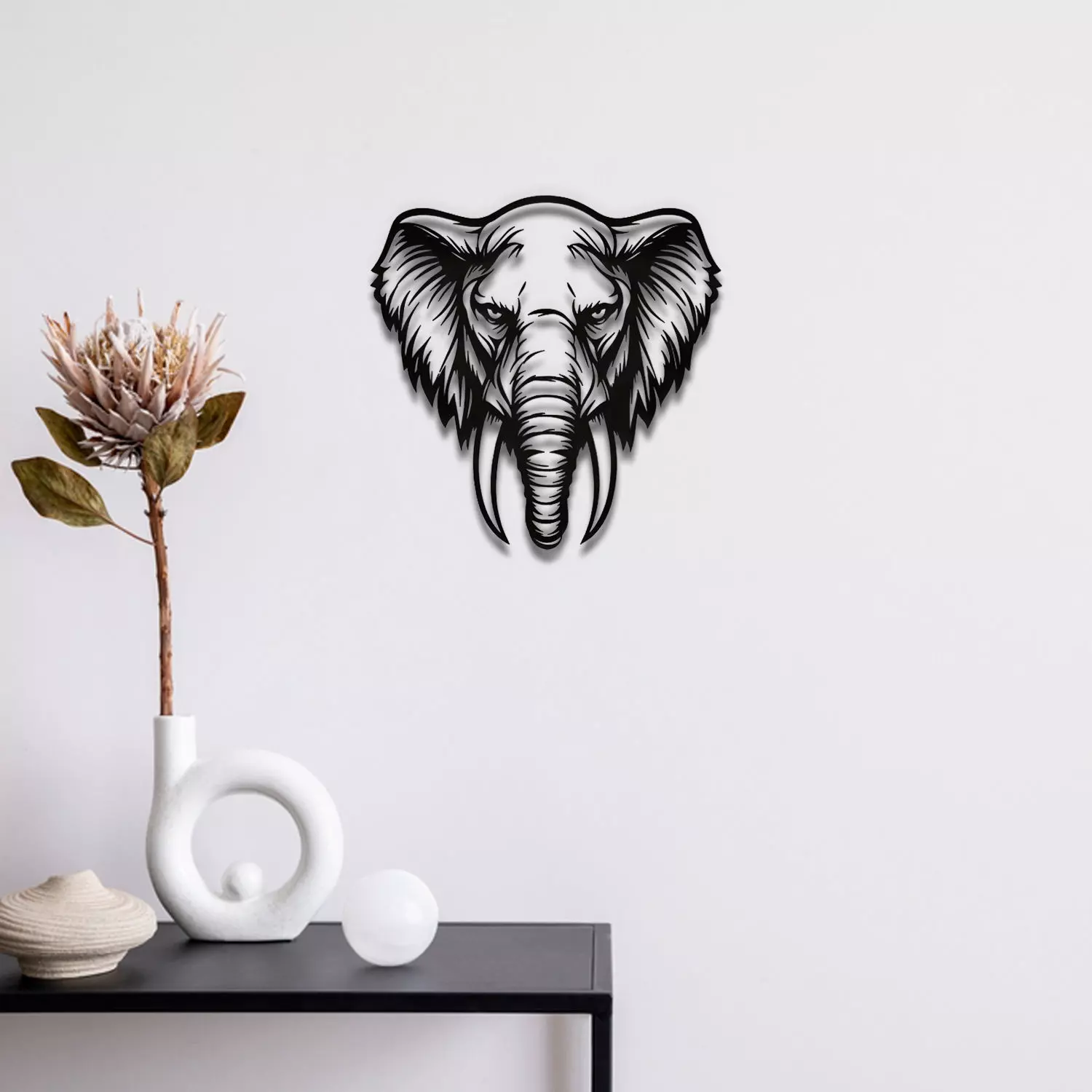 Elephant Wall Art 3D print model
