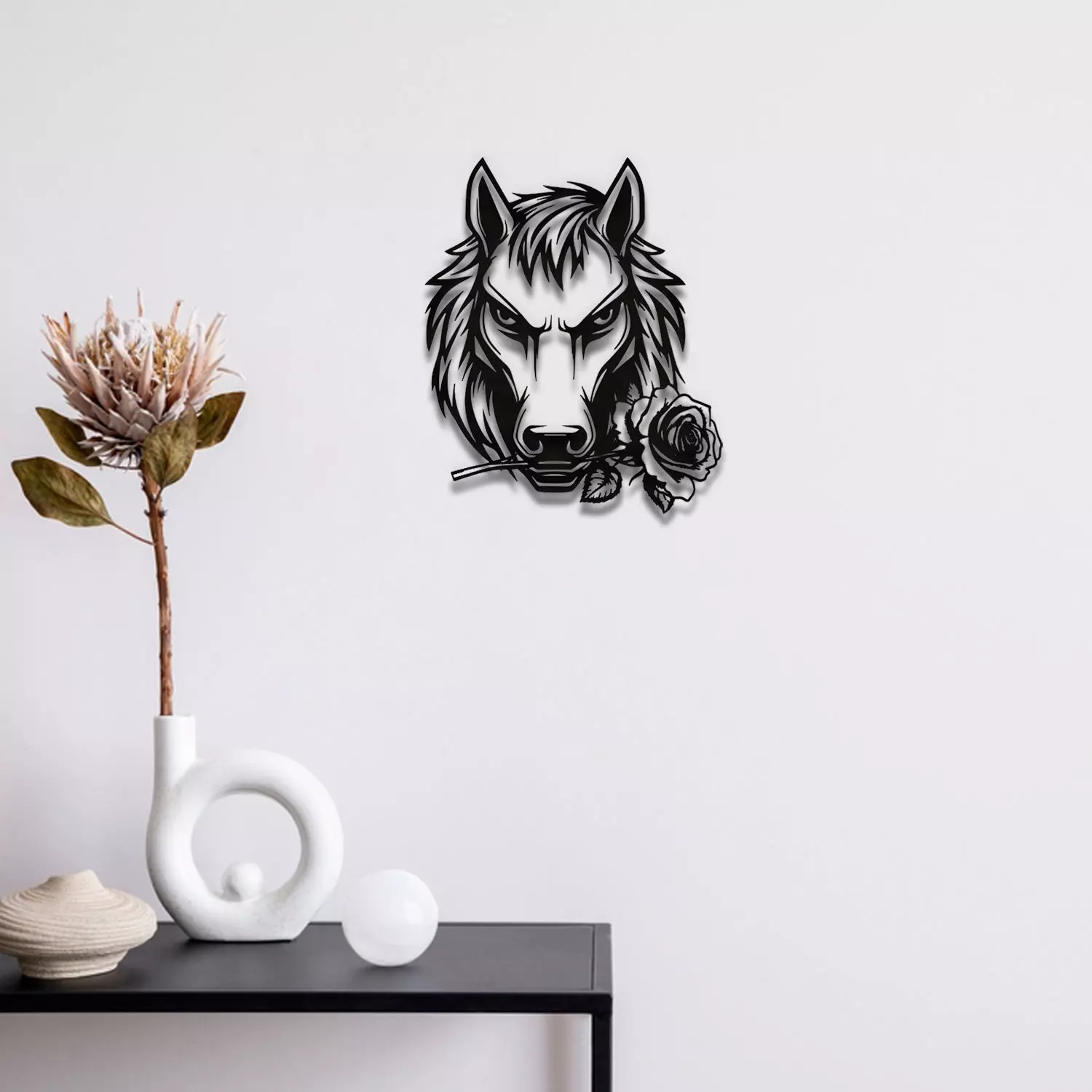 Horse Wall Art 3D print model_0