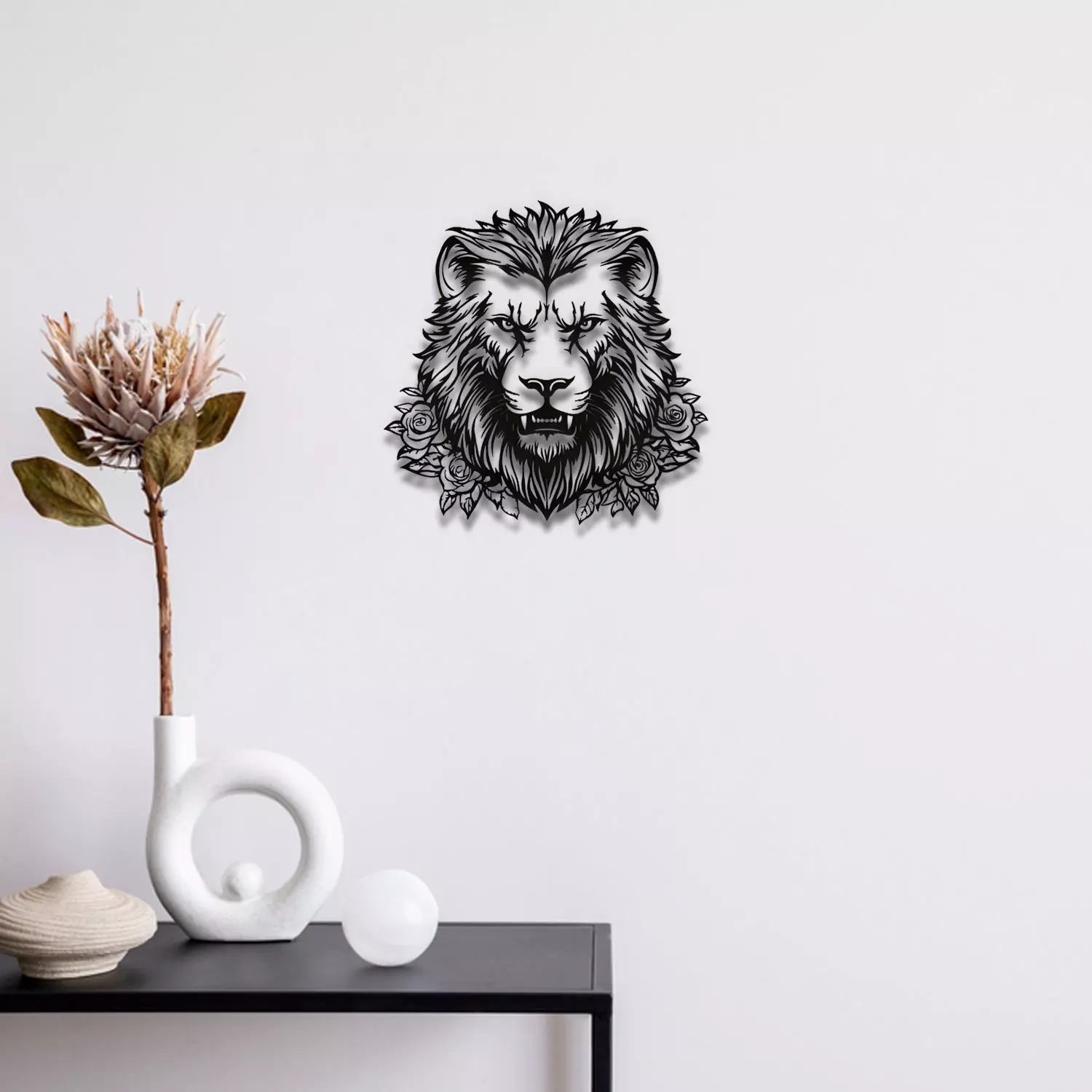 Lion Wall Art 3D print model