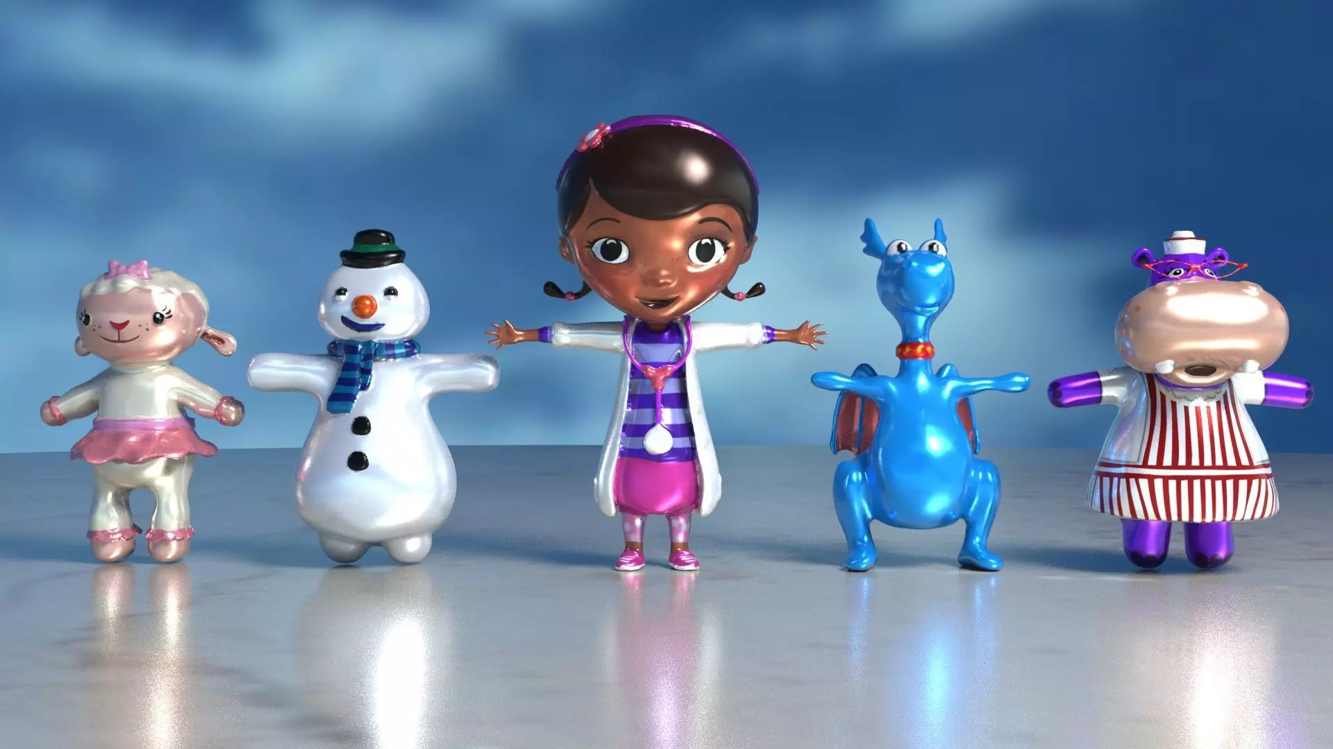 Doc McStuffins Characters 3D model