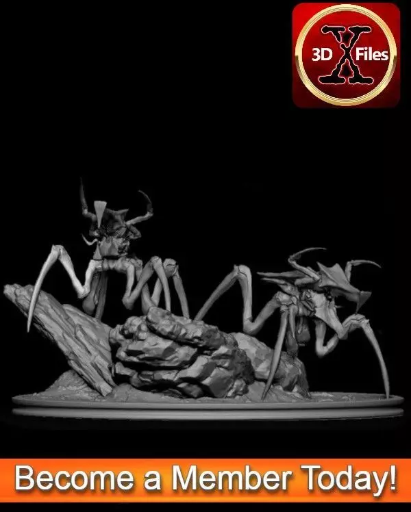 Starship Troopers - Arachnid Statue Diorama 3D print model