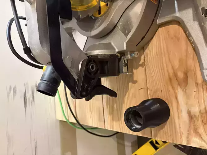 Miter Saw to Shop Vacuum Converter