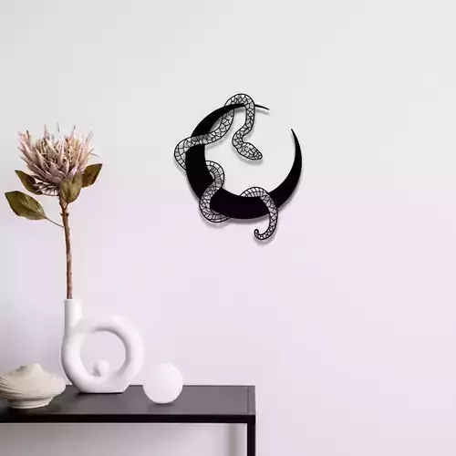 Moon And Snake Wall Art
