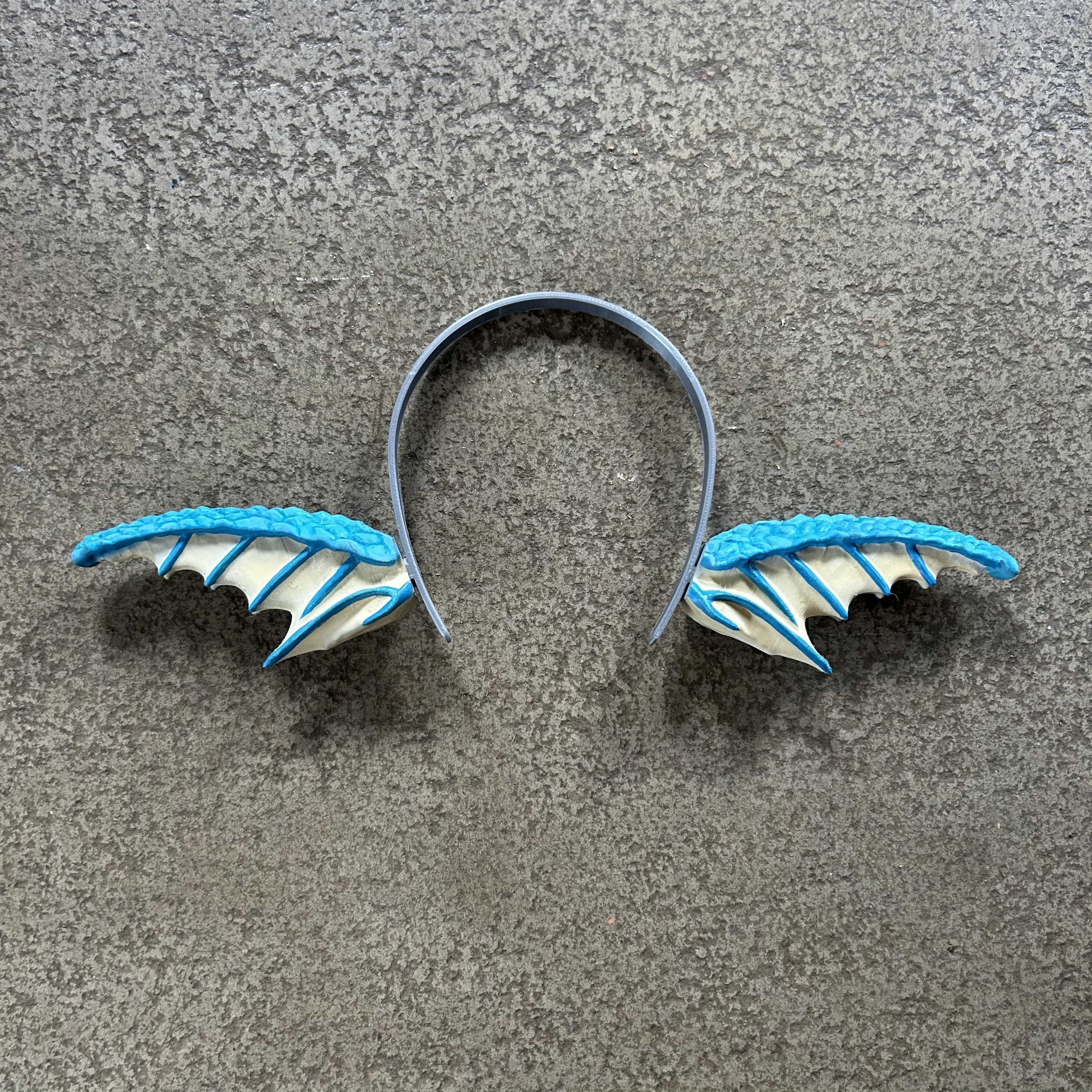 Headband Set Tentacles Mermaid and Demon Horns 3D print model_1