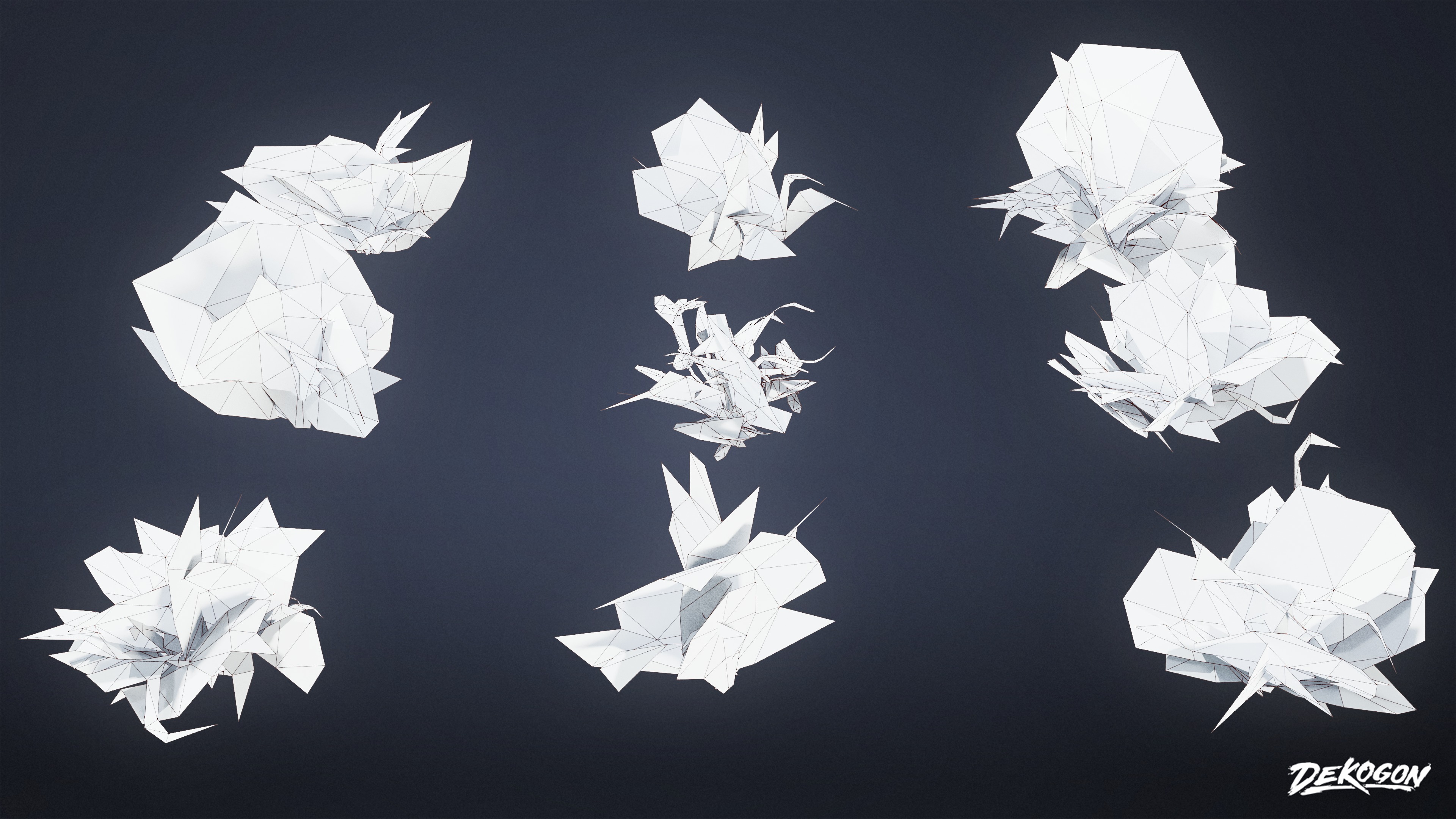 FOLIAGE - Grass Mix 01 - LOW POLY AND NANITE Low-poly 3D model_9