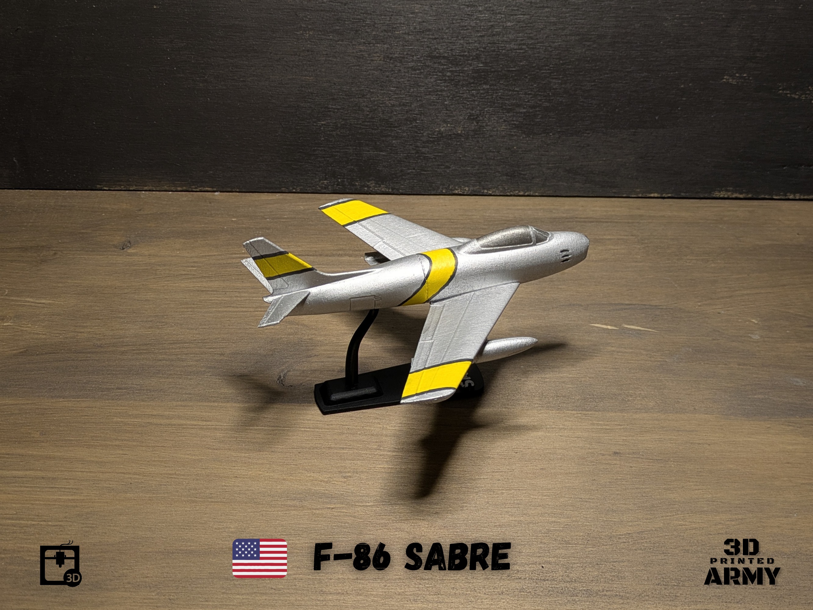 North American F-86 SABRE  jet fighter - 3D printing 3D print model_26
