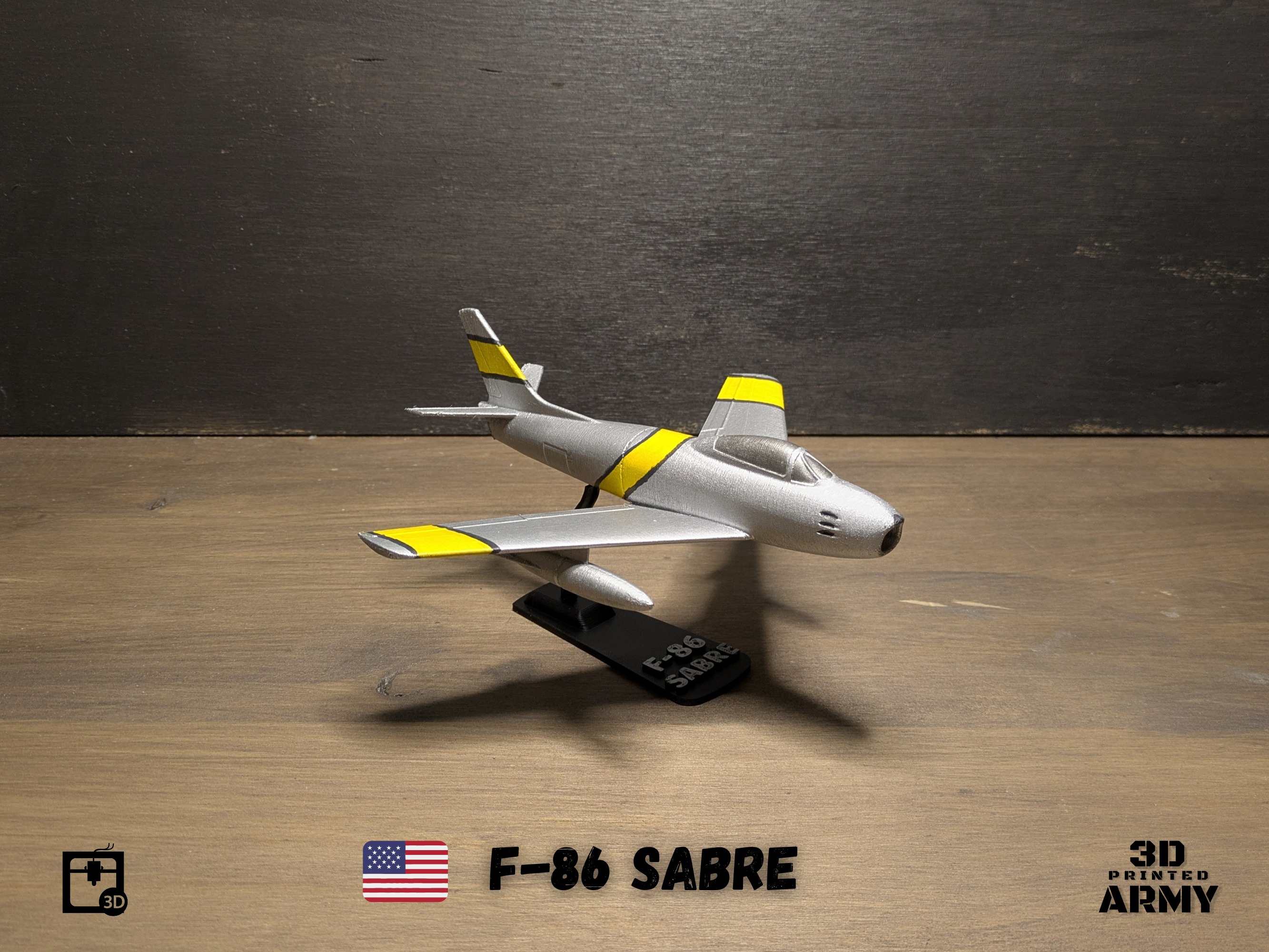North American F-86 SABRE  jet fighter - 3D printing 3D print model_25