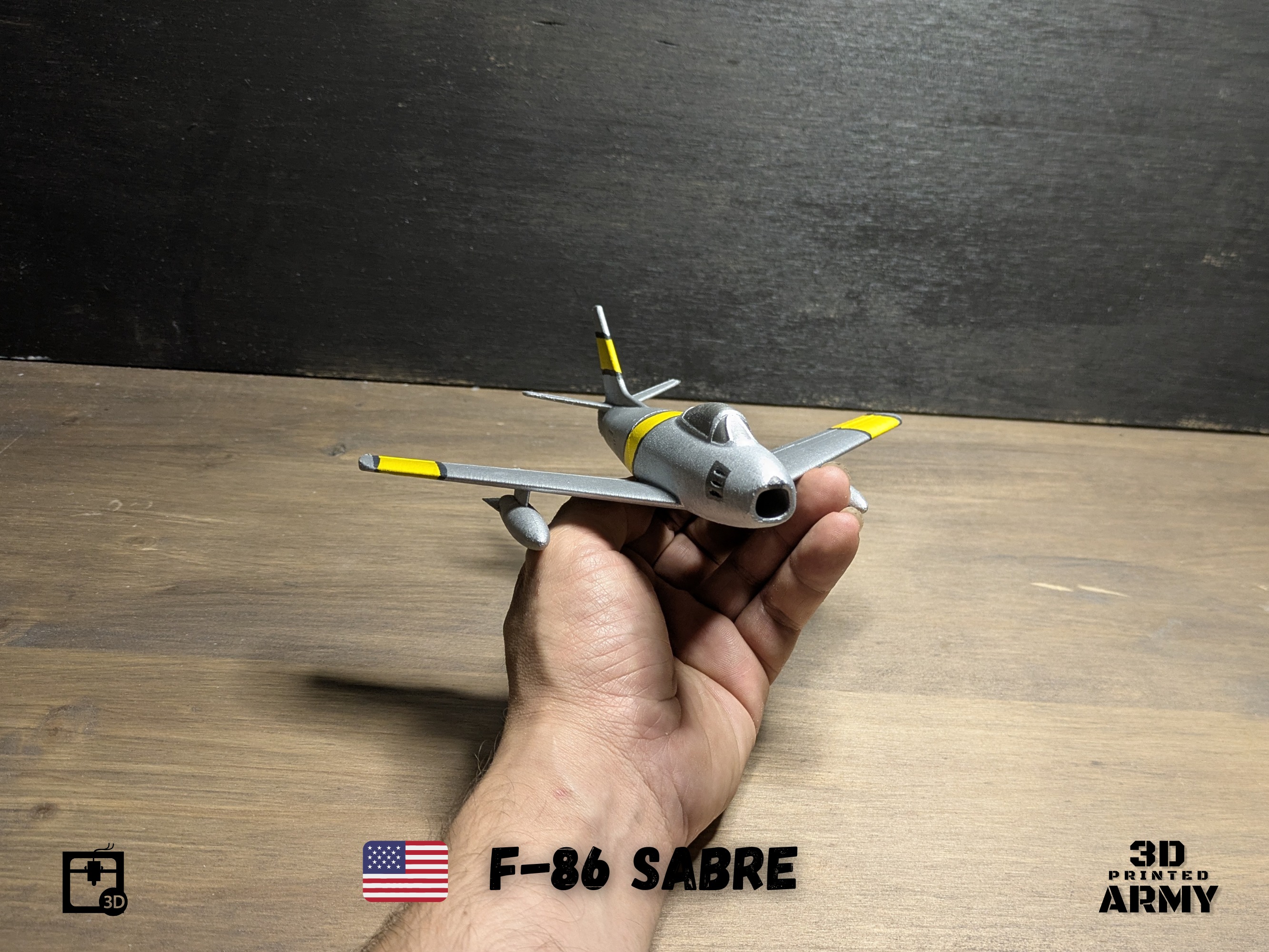 North American F-86 SABRE  jet fighter - 3D printing 3D print model_22
