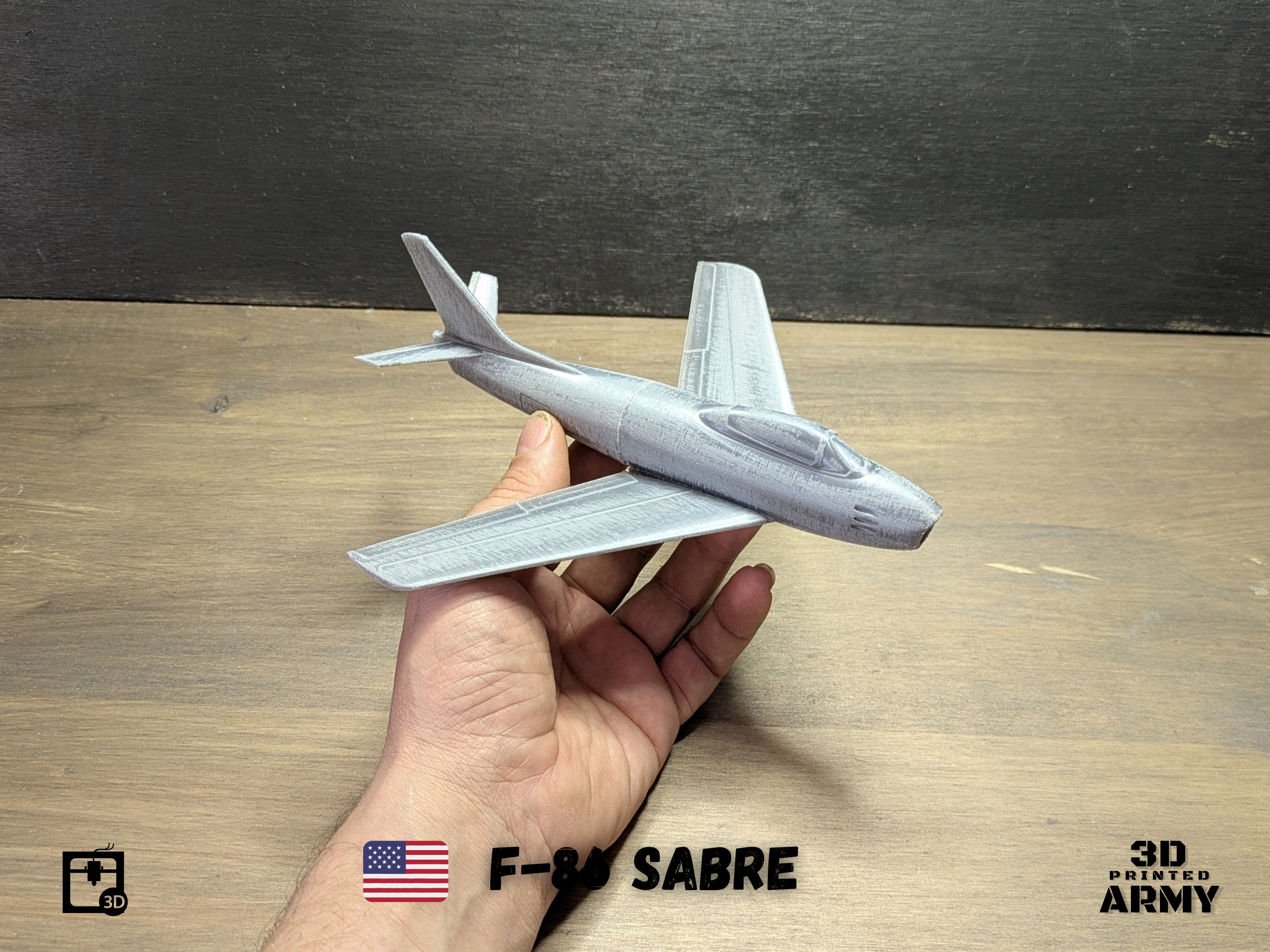 North American F-86 SABRE  jet fighter - 3D printing 3D print model_14
