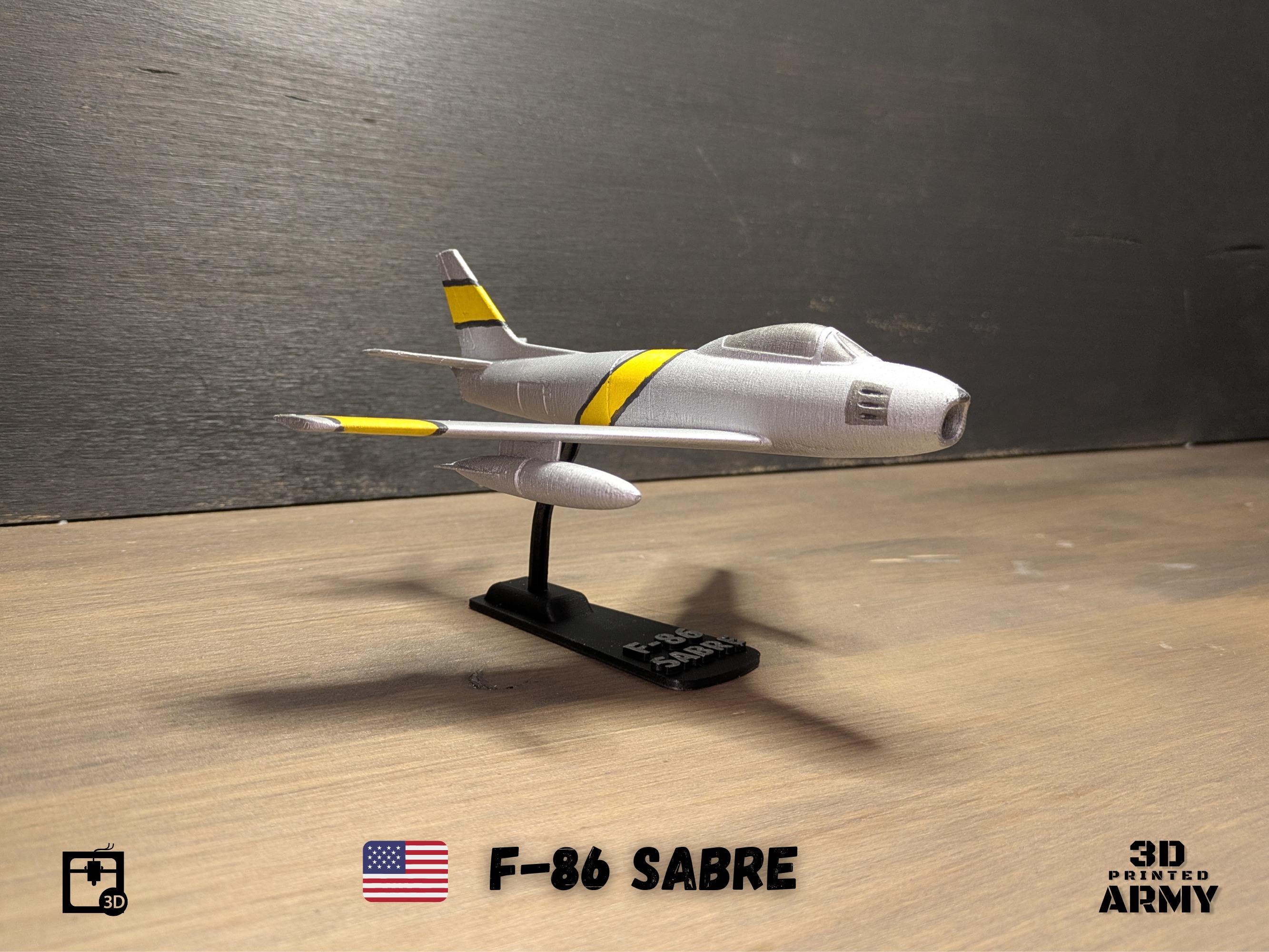 North American F-86 SABRE  jet fighter - 3D printing 3D print model_19