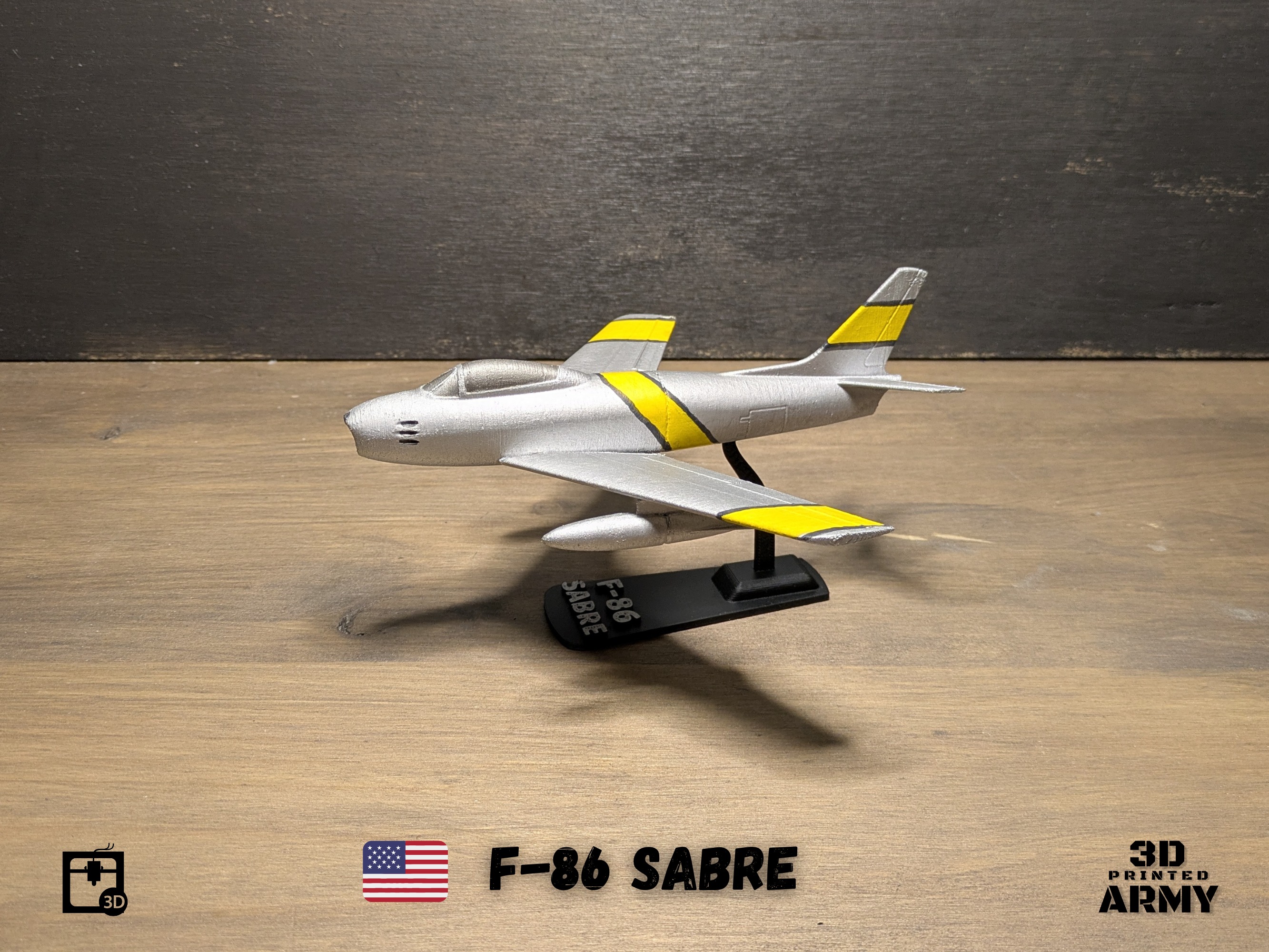 North American F-86 SABRE  jet fighter - 3D printing 3D print model_21