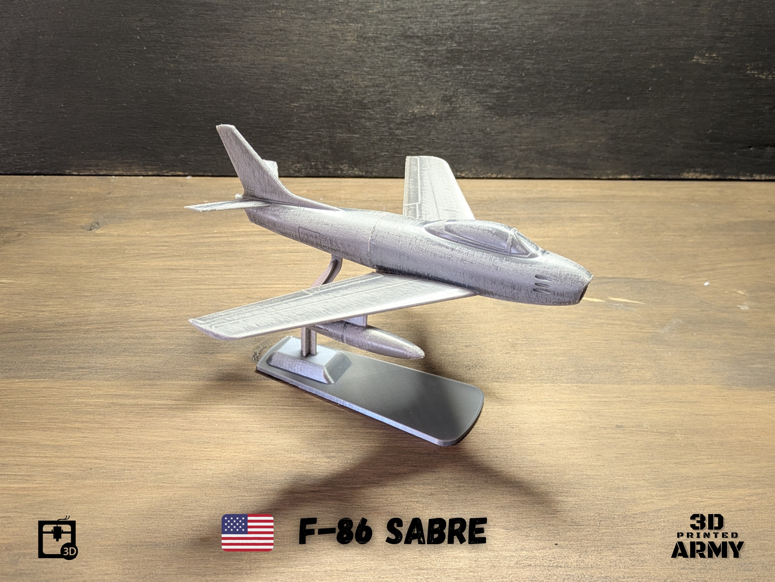 North American F-86 SABRE  jet fighter - 3D printing 3D print model_13