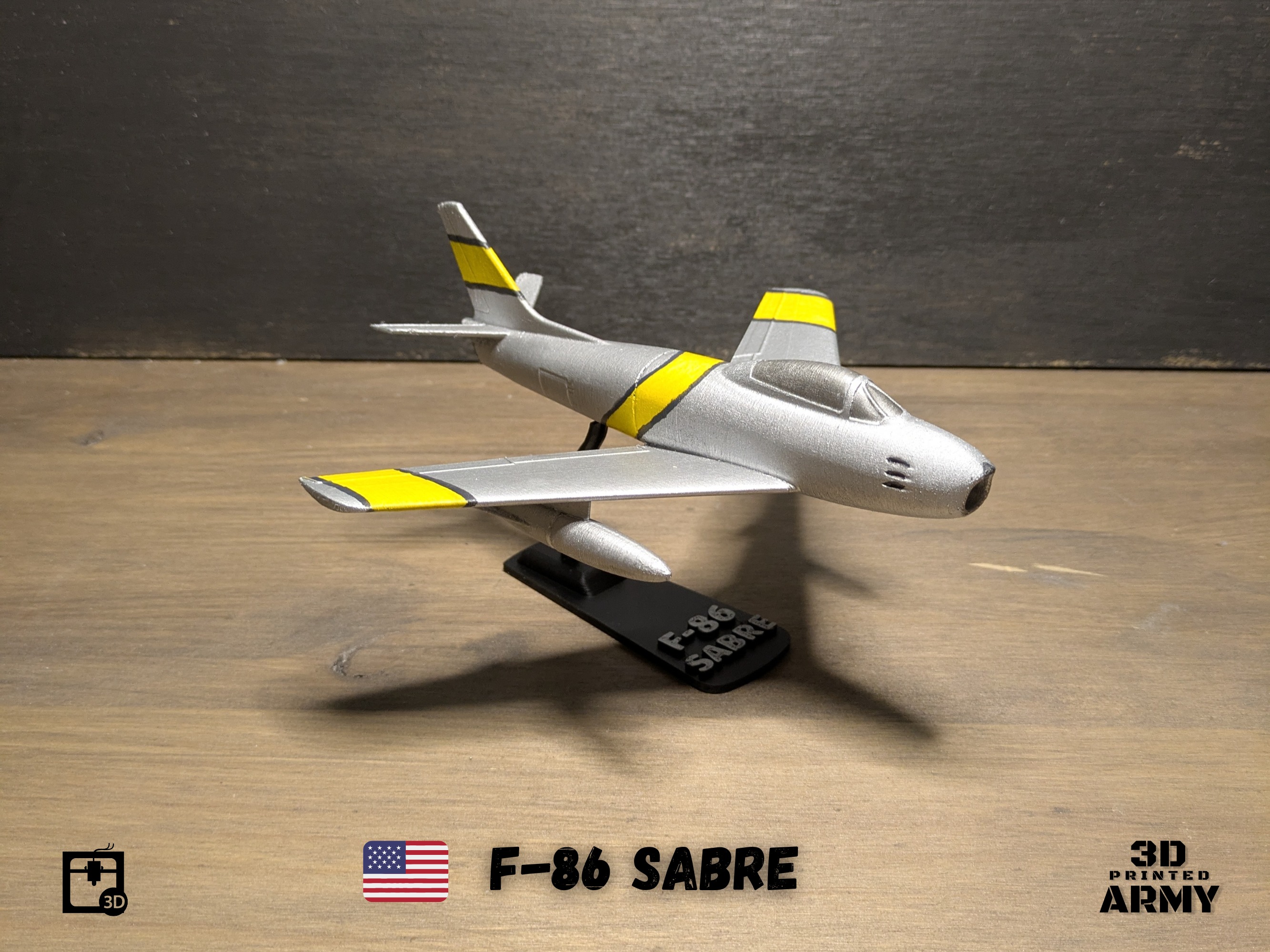 North American F-86 SABRE  jet fighter - 3D printing 3D print model_24