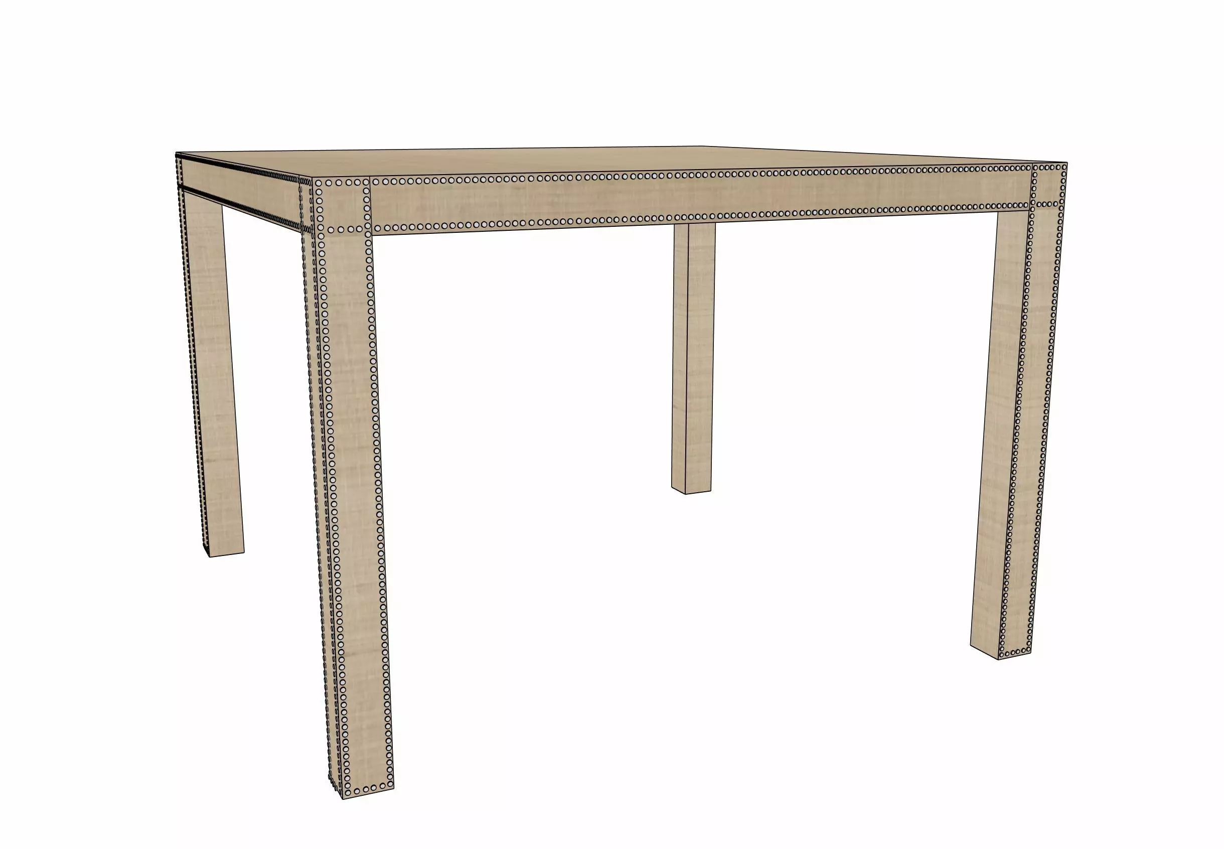 499-742U Game Table by Century 3D model_0